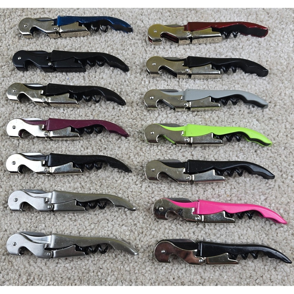 Lot of 12 Pulltap's Wine Openers Corkscrews Double Hinged Waiter's Keys Assorted